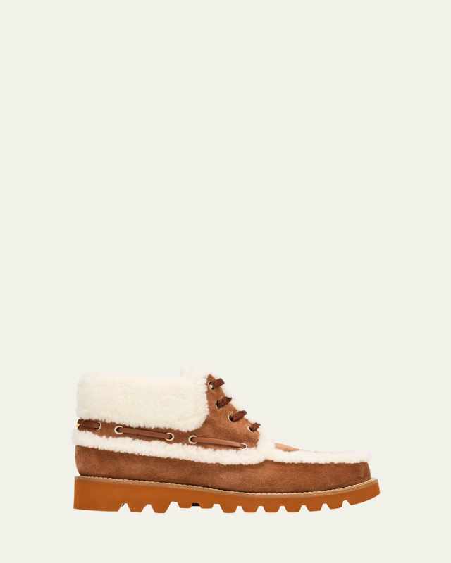 Palm Avenue Desert Goat Shearling Booties